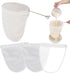 Esuduky 5 Pcs Premium Ultra Fine Mesh Strainer Bags with Stainless Steel Handle,