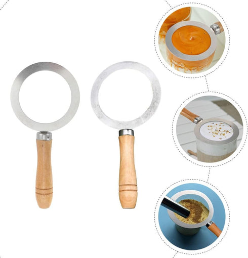 Cabilock 2Pcs Milk Cup Rim Stainless Steel Baking Cup Ring Cover for Milk Tea Coffee