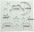 1Pc Star Moon Clouds Shaped Silicone Fondant Molds, Candy Chocolate Molds for DIY Cake Decorating Supplies