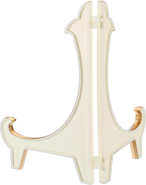 PATIKIL 10" Acrylic Decorative Plate Stand Holder, Table Use Foldable Thicken Picture Easel Frame Display Holder for