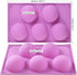 Newk 5 Holes Semi Sphere Silicone Mold, 3 Packs 5-Cavity Half Sphere Mold for Chocolate Bombs, Cake