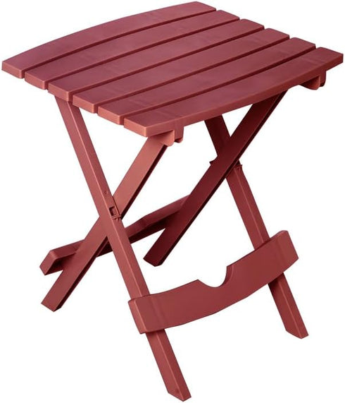 Adams 8510-95-3700 Manufacturing Quick-Fold Side Table, Merlot