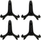 Artliving Black 7" Wood-like Plastic Easels - Set of 4 Plate Display Stands and Picture Frame Holders
