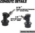 PERA Corny Keg Quick Disconnect Ball Lock Disconnect Set, Stainless Steel Swivel Nut for Home Brewing