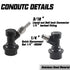 PERA Ball Lock MFL Dis-Connect Set with Swivel Nuts - 2 Pack (5/16 Gas, 1/4 Liquid Barbed)