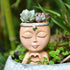 Yoohspoe GAFBA Face Planter - Cute Resin Cactus for Indoor and Outdoor Plants, Face Vase Home Decor Succulent Pots