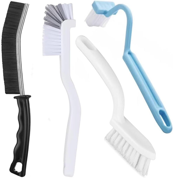 Xemnys Grout Tile Brush, Under Rim Toilet Brush, Crevice Cleaning Brush Gap Cleaner