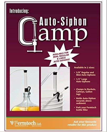 Fermtech Regular Deluxe Siphoning Kit, Regular Auto-Siphon, 24" Pro Wine Bottle Filler, Clamp, Tubing, and 30" Brush