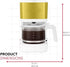 Holstein Housewares 5-Cup Coffee Maker, Pause N Serve, One-Touch Operation, Non-Stick Warming Plate, White and Gold