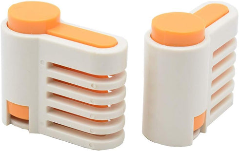 2PCS DIY Cake Slicer, 5 Layers Leveler Slicer for Bread and Toast, Kitchen Fixator Tool, Orange