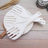 White Jumbo Large Plastic Rice Paddle Spatula, 10.63" Long, Serving Spoon for Rice and Potato