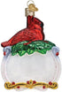 Old World Christmas Ornaments - Memorial Cardinal Glass Blown Ornaments for Christmas Tree
