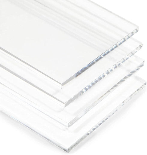 Bright Creations 20-Pack Clear Acrylic Place Cards for Seating, Wedding Guest Names, Table Settings, 3.5 × 2 in