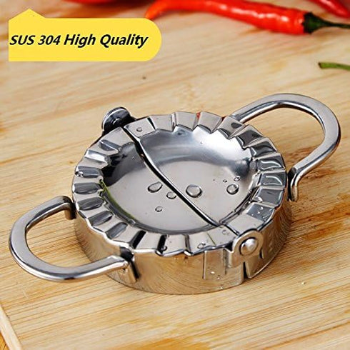New Stainless Steel Ravioli Mould, Dumpling Maker Mold Wrapper for Kitchen Gadgets (S 3inch)