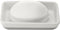 Full Circle Raise The Bar Ceramic Bathroom Soap Dish - White