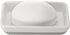 Full Circle Raise The Bar Ceramic Bathroom Soap Dish - White