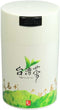 Teavac 6-Ounce Vacuum Sealed Tea Storage Container with Green Tea Sign, White Cap and Body