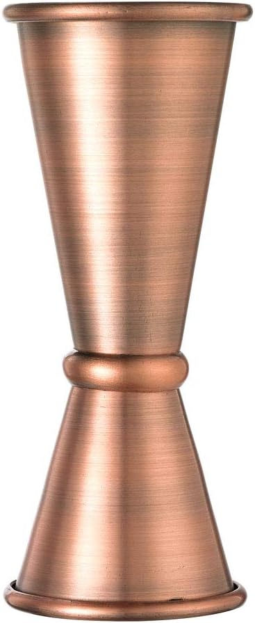 Barfly Japanese Style Jigger, 1 oz x 1-1/2 oz, Antique Copper