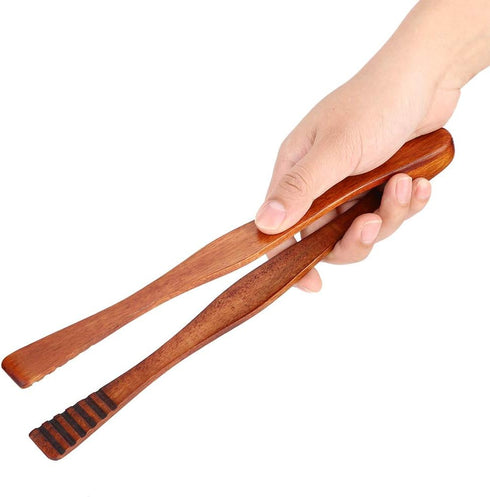 Wooden Tong, Vintage Wood Toaster Tongs, BBQ Meat Clip, Buffet Food Tongs, Kitchen Utensil for Cooking & Holding
