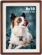 8x10 Picture Frame Wood With Glass, With 6x8 Mat, Natural Solid 8