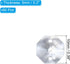 K9 2 60 Pack 10mm PATIKIL Crystal Octagon Beads Holes Pendants, Chandelier Prisms Parts Ornaments Hanging Beads for DIY
