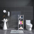 4 13.5 10 33.5 Inches,Grey(Round 4 Tier Shower Caddy Corner,Plastic Shower Shelf Organizer for Inside Bathroom
