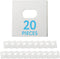 IMPRESA Vertical Blind Repair Tabs Kit, 20 Clear Stick-On Sets & 2 Alcohol Wipes