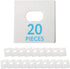 IMPRESA Vertical Blind Repair Tabs Kit, 20 Clear Stick-On Sets & 2 Alcohol Wipes