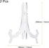 uxcell 2pcs 9.8" Acrylic Easel Stand, Folding Display Plate Holder Clear for Decorative Picture Frame