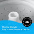 SlipX Solutions Protected Shower Curtain Liner - 3G Lightweight, 70"x72", Clear