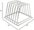 Thirteen Chefs Stainless Steel Cutting Board Rack - Holds 6 Boards up to 3/4" Wide, NSF Approved for Commercial Kitchens