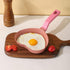 Mini Nonstick Egg Pan - Small Heart-shaped Frying Pan with Granite Coating, Multi-functional for Cooking Eggs,