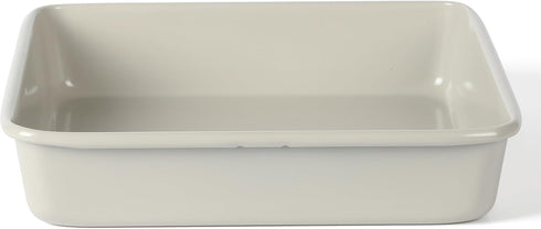 Martha Stewart Gallen 9 Inch Square Nonstick Carbon Steel Cake Pan, Cool Grey