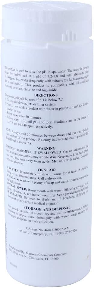 2-Pounds 2-Pack 100% SpaChoice Premium pH Increaser for Hot Tub, Sodium Carbonate, Made in USA