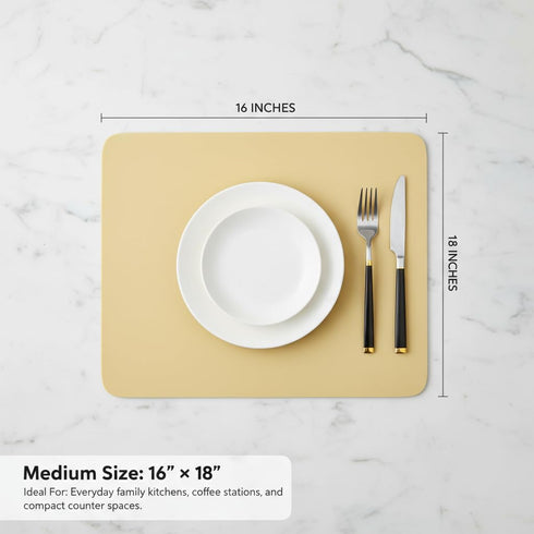 16" 18" Countertops Counter Dish Drying Mat Super Absorbent x Coffee Mat for Non-Slip Drying Mat for Kitchen Easy