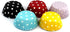 Eoonfirst Rainbow Mini Polka Dots Cupcake Liners, 300 Pcs, Food Grade & Grease-Proof Baking Cups Paper