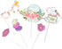 SUNBEAUTY 14 Pcs Tea Party Photo Booth Props, Alice in Wonderland Party Supplies for Garden Party Bridal Shower