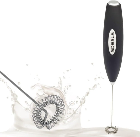 Milk Frother, Electric Mixer and Whisk for Coffee Drinks, Protein Shakes, Teas, Eggs, and Sauces, Handheld