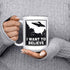 Artisan Owl I Want to Believe UFO Mug, 15oz Funny Alien Tea & Coffee Cup for Sci-Fi Fans in Black Inlay
