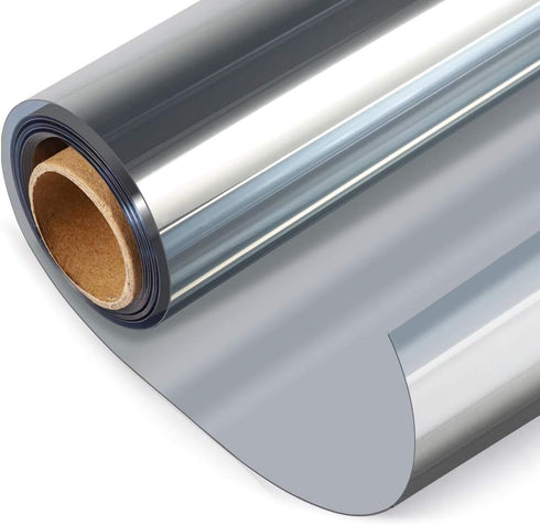 HIDBEA One Way Privacy Window Film, Daytime Privacy Sun Blocking, Anti UV Reflective Window Tint Film, Silver