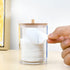 Cotton Round Holder Set for Cotton Swabs, Cotton Ball Holder, Bathroom Organizers and Storage
