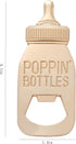 40 Pack GengGeng Baby Bottle Opener, Zinc Alloy, Bear Pattern, Baby Shower Favors, Wedding Favor, Kids Party Decor