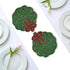 Terraacraft 4" Set 2 Indian Handmade Fully Glass Beaded Coasters for Dinning and Coffee Top Table Accessories for Home