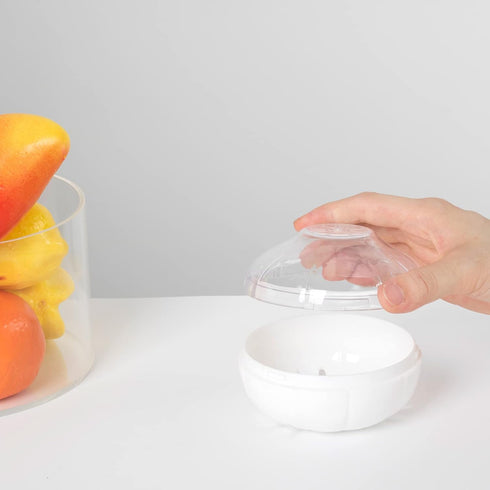 BPA Free Vegetable and Fruit Storage Containers for Fridge, Reusable Food Savers for Onion, Garlic, Tomato, Lemon