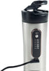 RoadPro RP0719 12-Volt Premium Heated Travel Mug, 15oz, Silver and Black