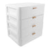 Lurrose Drawer Vanity Organizer, Compact Storage Box with 4 Drawers for Makeup, Office, Dorm, Desk