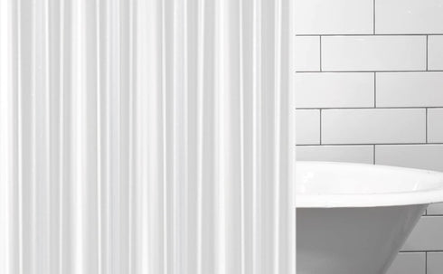 Clear Shower Curtain Liner by EHZNZIE, 72x72 Inches, Lightweight PEVA, Waterproof with 12 Rust Proof Grommets