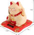 Acogedor Solar Waving Cat, Good Luck Lucky Welcoming Cat with Waving Arm for Car Home Office Decoration