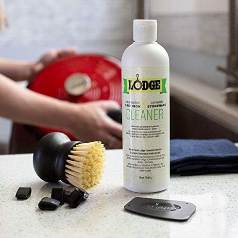 A-CAREE1 Lodge Enameled Cast Iron and Stoneware Care Kit, One Size, Assorted