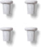 Outset B320 Silicone Wine Bottle Stoppers, White Marble, Small Size